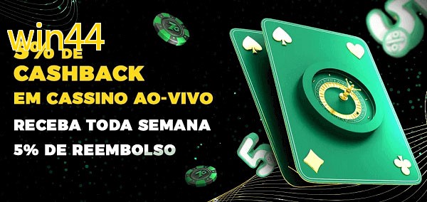 Promoções do cassino ao Vivo win44
